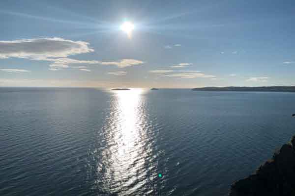 Abersoch North Wales view of sea